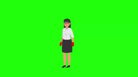 video recording for the position of the woman waving
