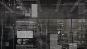 Animation of data processing over sea. global business and digital interface concept digitally generated video. - Powered by Shutterstock - Get 15% off with code: PIKWIZARD15