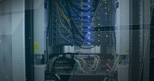 Animation of data processing over server room. global technology and digital interface concept digitally generated video. - Powered by Shutterstock - Get 15% off with code: PIKWIZARD15