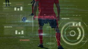 Animation of diverse data processing over midsection of diverse male soccer players. global sports, technology, data processing and digital interface concept digitally generated video. - Powered by Shutterstock - Get 15% off with code: PIKWIZARD15