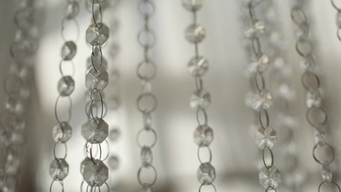 crystal chandelier close up background home decor	