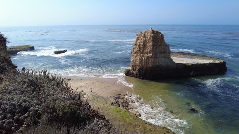 The Pacific Ocean washes against the beautiful coast of California. The Pacific Coast Highway, or PCH, runs over 600 miles along the edge of this scenic state.