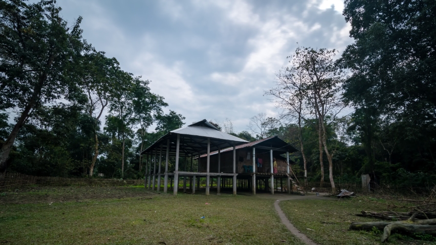 village in majuli assam 4k