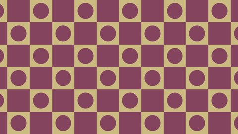 Geometric mosaic with abstract very peri violet elements. Regular geometric tiles in animated pattern. Motion graphic background in a flat design