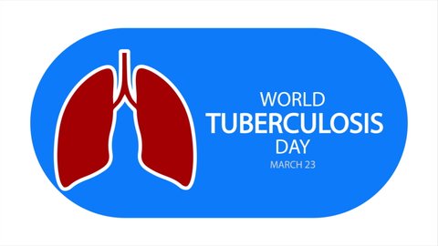 World TB Day infographic, art video illustration.