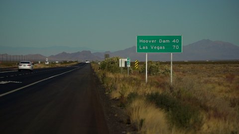 Hoover Dam and Las Vegas sign