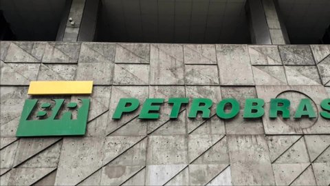 Rio de Janeiro , Brazil - 03 24 2022: Front view of Petrobras Oil Company Main headquarter
