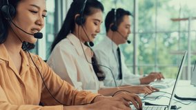 Customer support call center provide data with envisional graphic . Business and communication technology concept . - Powered by Shutterstock - Get 15% off with code: PIKWIZARD15