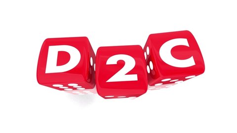 D2C Direct to Consumer Roll Dice Take Chance New Business Model Company 3d Animation