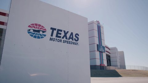 Fort Worth, Texas - March 23, 2022: Texas Motor Speedway NASCAR racetrack exterior establishing