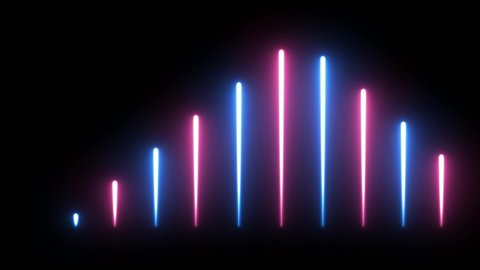 NEON Lights motion loops ball line motion draws and beautiful lights background linear lamp. 