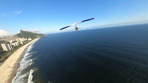 Hang Gliding Rio de Janeiro Brazil, filmed by Drone FPV