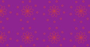 Animation of world meditation day text with caucasian woman meditating on purple background. world meditation day and celebration concept digitally generated video.
