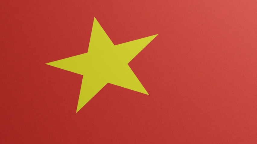 National flag of Vietnam waving original colors 3D Render, Socialist Republic of Vietnam flag textile designed by Nguyen Huu Tien, coat of arms Vietnam independence day, Vietnamese flag of Fatherland