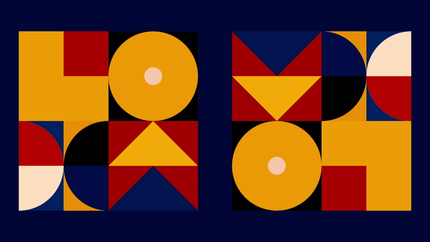 Animated colorful modern looping stained pattern. Motion. Art geometric background with transforming shapes. - Powered by Shutterstock - Get 15% off with code: PIKWIZARD15