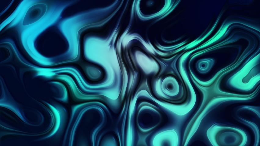 Wavy Liquid Metallic Surface Texture. Abstract Background. Vibrant Blue Color 3D Motion Animation. | Shutterstock HD Video #1088729509