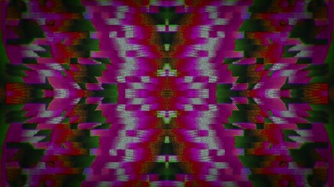Transforming kaleidoscopic vintage futuristic psychodelic holographic background. Fantastic distortions for trending overlay. 