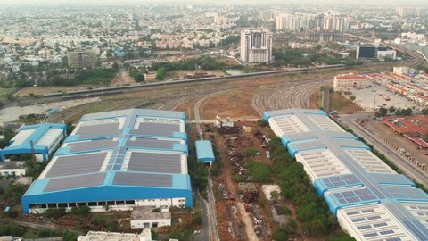Bird's view of Chennai Metro Rail Limited (CMRL) and city surroundings.