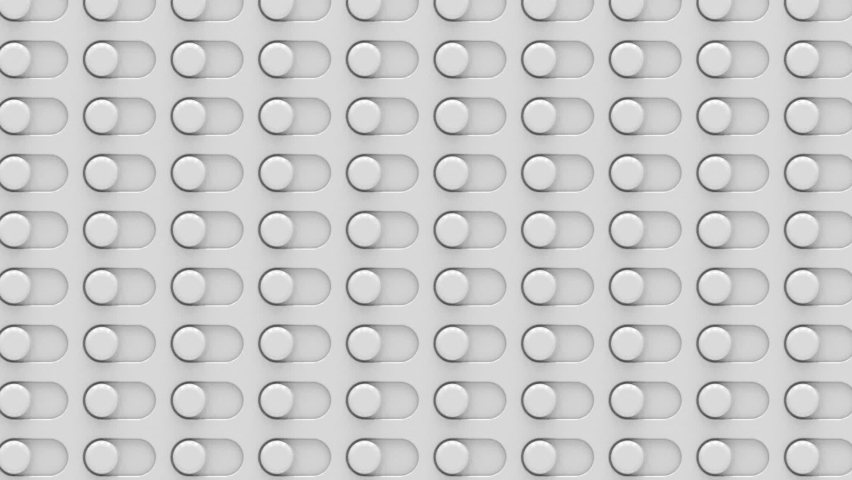 abstract dynamic background with a large number of active application settings buttons 