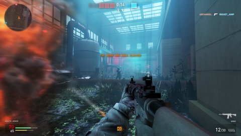 Player Defeats Enemy Team But Fails To Disarm Bomb. Multiplayer Shooter Video Game. Gaming Animation. Animation Of Modern Computer Video Game. First-Person Video Game Animation. Leisure. Online