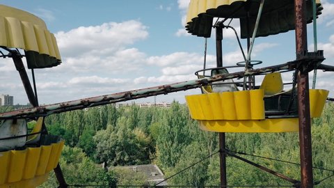 Drone Footage Pripyat Chernobyl Ukraine Abandoned Stock Footage Video