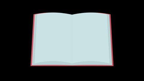 Simple And Cute Book Flipping Animation Longer Loop