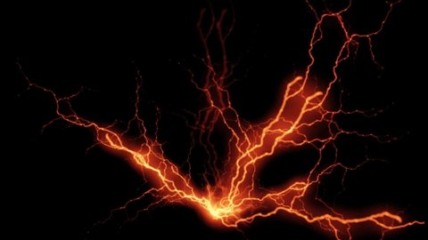 Lightening energy bolt animated background 