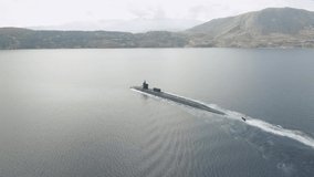 US Navy Nuclear Submarine Aerial Video as Living the Bay