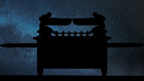 Ark of the Covenant: Time Lapse by Night with Stars and Milky Way in Background
