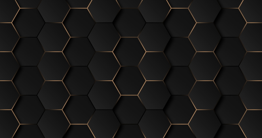 4k Abstract luxury black grey gradient backgrounds with golden metallic striped grid. Geometric graphic motion animation. Seamless looped dark backdrop. Simple elegant universal minimal 3d sale BG