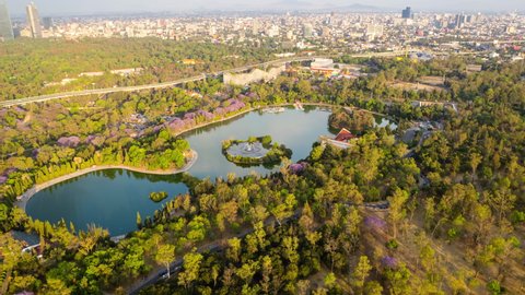 Hyperlapse around Chapultepec forest in mexico city
