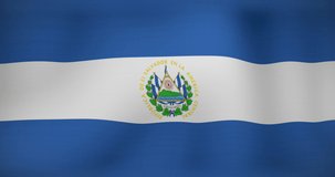 Animation of confetti over flag of nicaragua. flags, national symbols and patriotism concept digitally generated video.