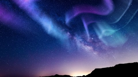 Aurora Borealis Green Purple Milky Way Galaxy Loop 24mm Southwest Sky