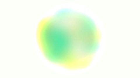 Circle Animation with Green Yellow Blurred Gradient
