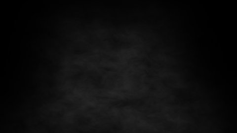 Realistic Atmospheric Smoke overlay background animation in 4K UHD resolution 24 FPS. Soft Fog animation in black background.