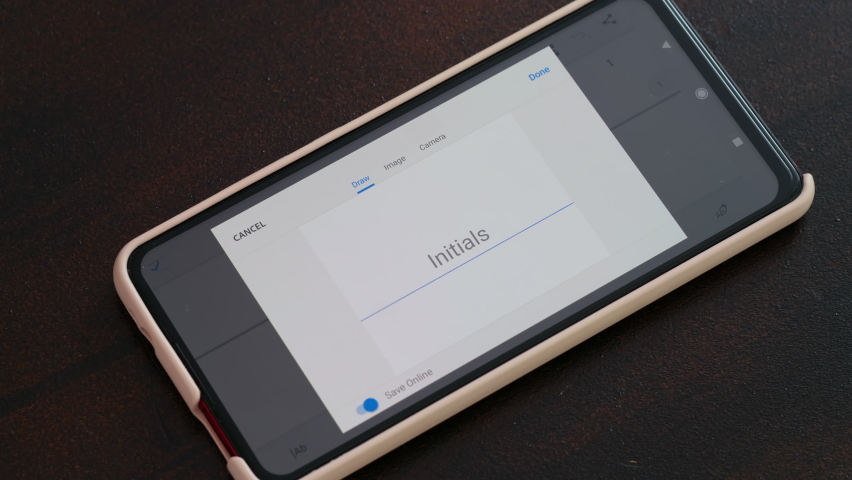 Electonic signature with finger in phone screen | Shutterstock HD Video #1088810145