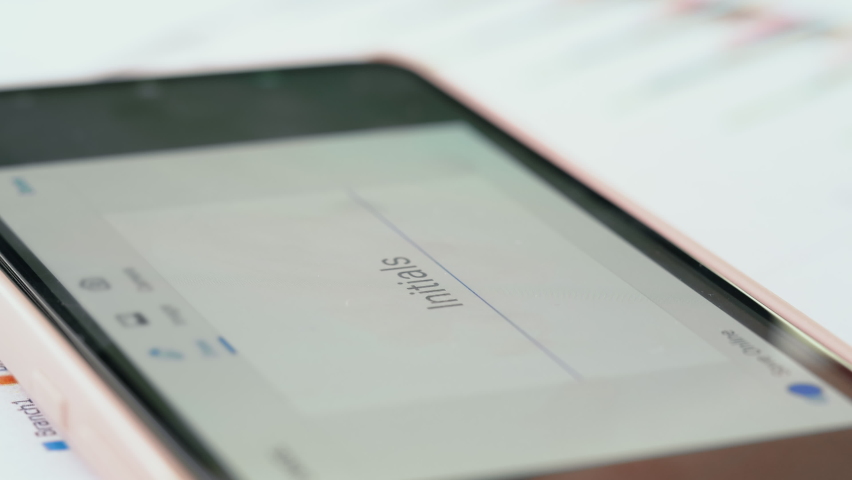 Sign document of deal on digital gadget. Digital signature on smartphone screen with woman hand. Close up. | Shutterstock HD Video #1088810155