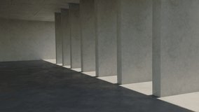 Modern architecture detail timelapse with sun shadows in a contemporary minimal concrete hall - Powered by Shutterstock - Get 15% off with code: PIKWIZARD15