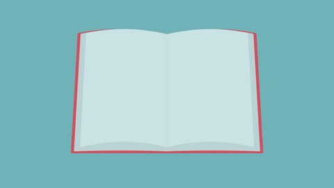 Simple And Cute Book Flipping Animation Longer Loop
