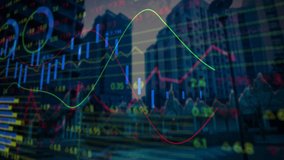 Microprocessor connections and financial data processing against tall buildings. global finance and business technology concept - Powered by Shutterstock - Get 15% off with code: PIKWIZARD15