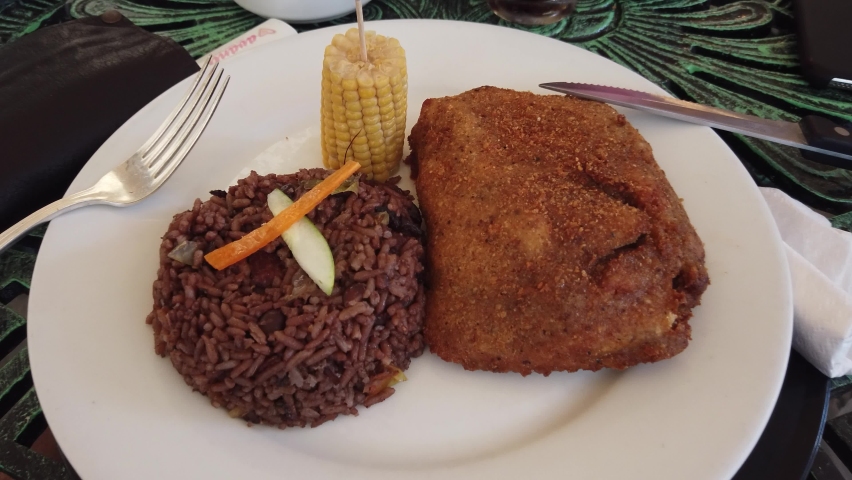 Food and drinks around the streets in Havana City in Cuba. 4k Cuba vlog footages.