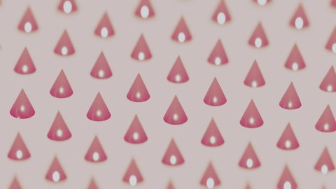 Circular Rotation Group Cones Looped Animation Stock Footage Video (100 ...