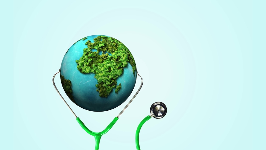 Our planet, our health. World Health day 2022 concept video footage
. World health day concept text design with doctor stethoscope. | Shutterstock HD Video #1088887453