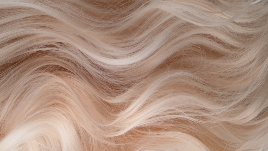Super Slow Motion Shot of Waving Light Blonde Hair at 1000 fps. | Shutterstock HD Video #1088892687