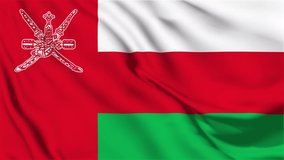 Animated Oman Flag Video 4k