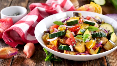 ratatouille- grilled vegetables and herbs