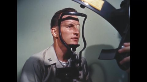 CIRCA 1960s - Astronaut Ed White has his vision tested.