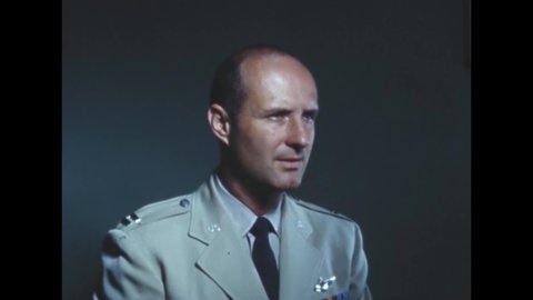 CIRCA 1960s - Astronaut Thomas Stafford poses in his USAF uniform before going to see a doctor.