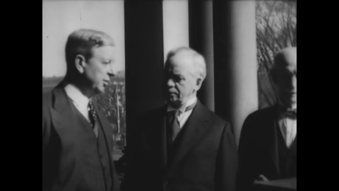 CIRCA 1929 - James Good is sworn in as Secretary of War by John Randolph, Assistant Chief Clerk of the War Department.