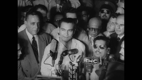CIRCA 1952 - Fulgencio Batista stages a coup to overthrow Prio Socarras' administration in Cuba.